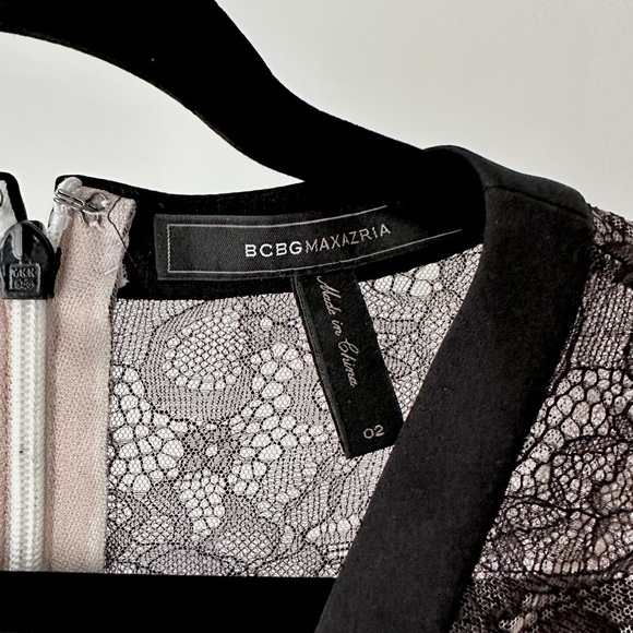 BCBGMaxAzria Maxi Gown Floor Length Black and White Size 2 - Picture 5 of 11